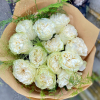Buchet 13 trandafiri albi "So pure"